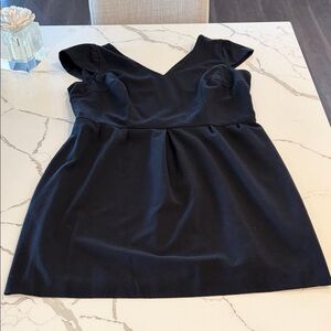 Worthington Black Cap Sleeve Dress